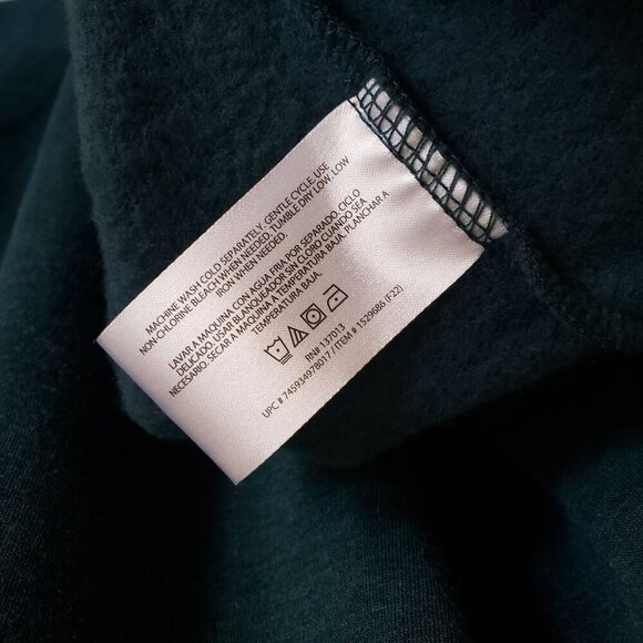 Orvis Cozy Pullover Crewneck Soft Fleece Lined Sweater Teal Size XXL Relaxed Fit - Picture 10 of 10